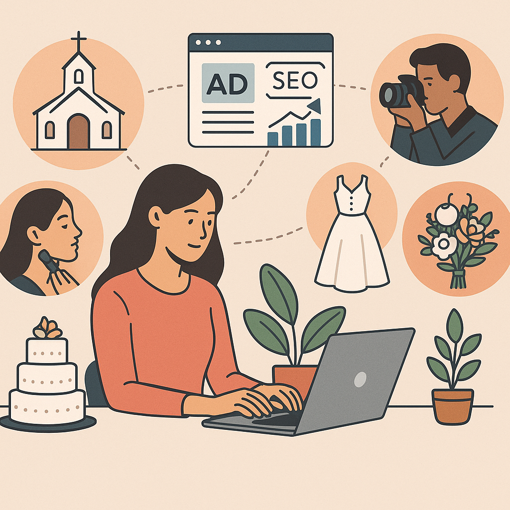 Wedding Services Digital Marketing SEO: Actionable SEO and paid strategies for wedding chapels, planners, photographers, b…