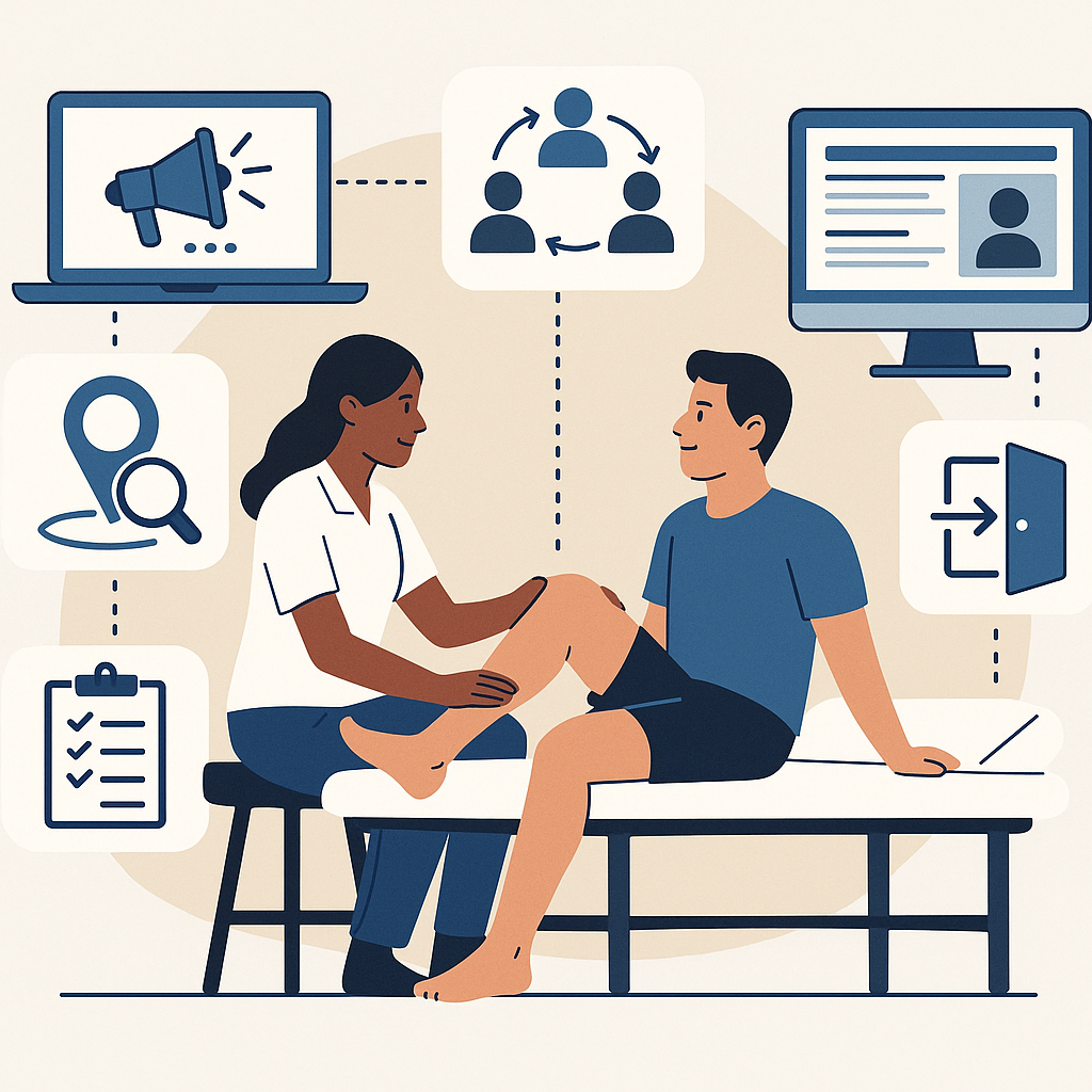 Physical Therapy Clinic Marketing: Digital marketing strategies for physical therapists to boost local SEO, referrals, pat…