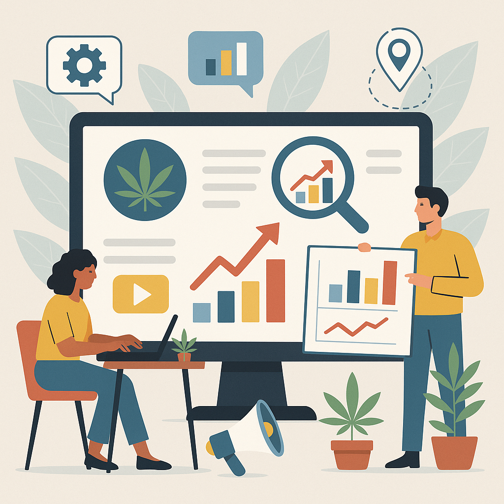 Cannabis Dispensary SEO and Marketing: Actionable cannabis SEO and dispensary marketing guide: local SEO, compliant web de…