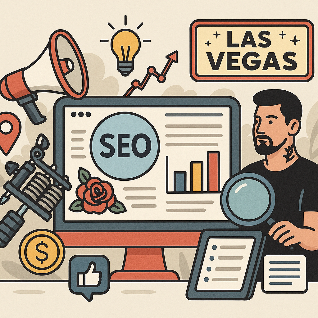 Tattoo Shop SEO in Las Vegas: Tattoo shop SEO in Las Vegas: local SEO, artist profiles, site speed, Google Business Profil…