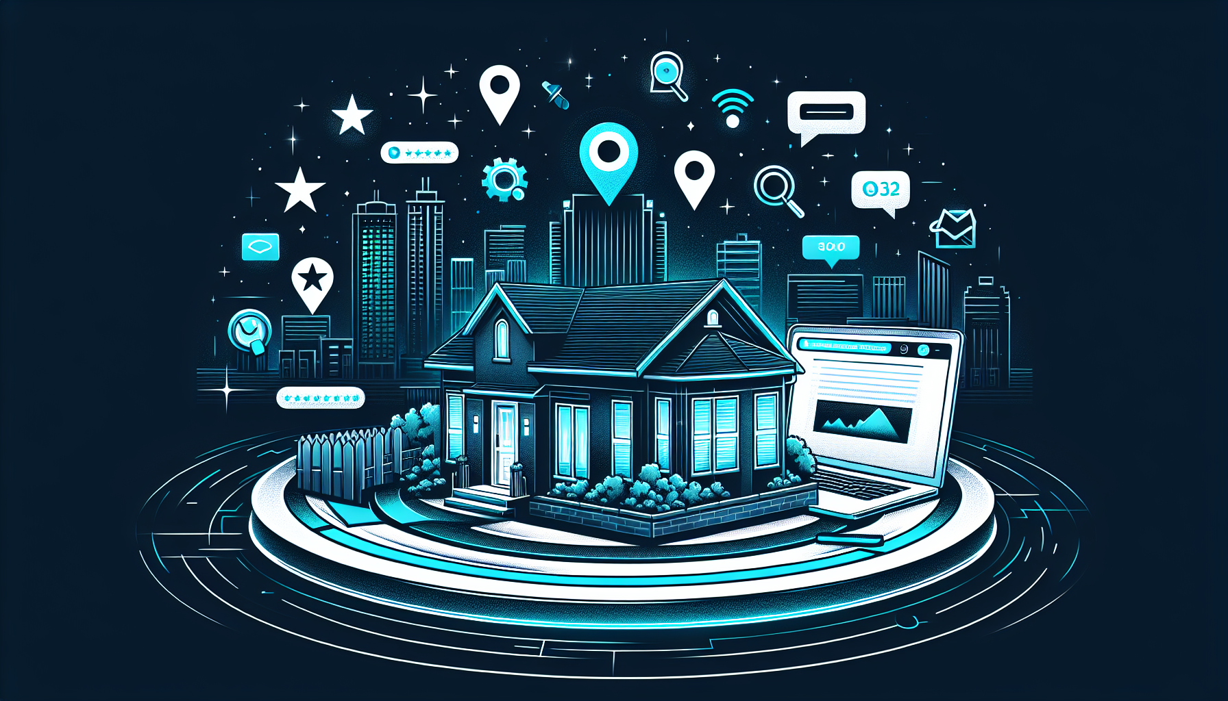 Las Vegas home services digital marketing strategy guide with SEO, Google Ads, and lead generation icons