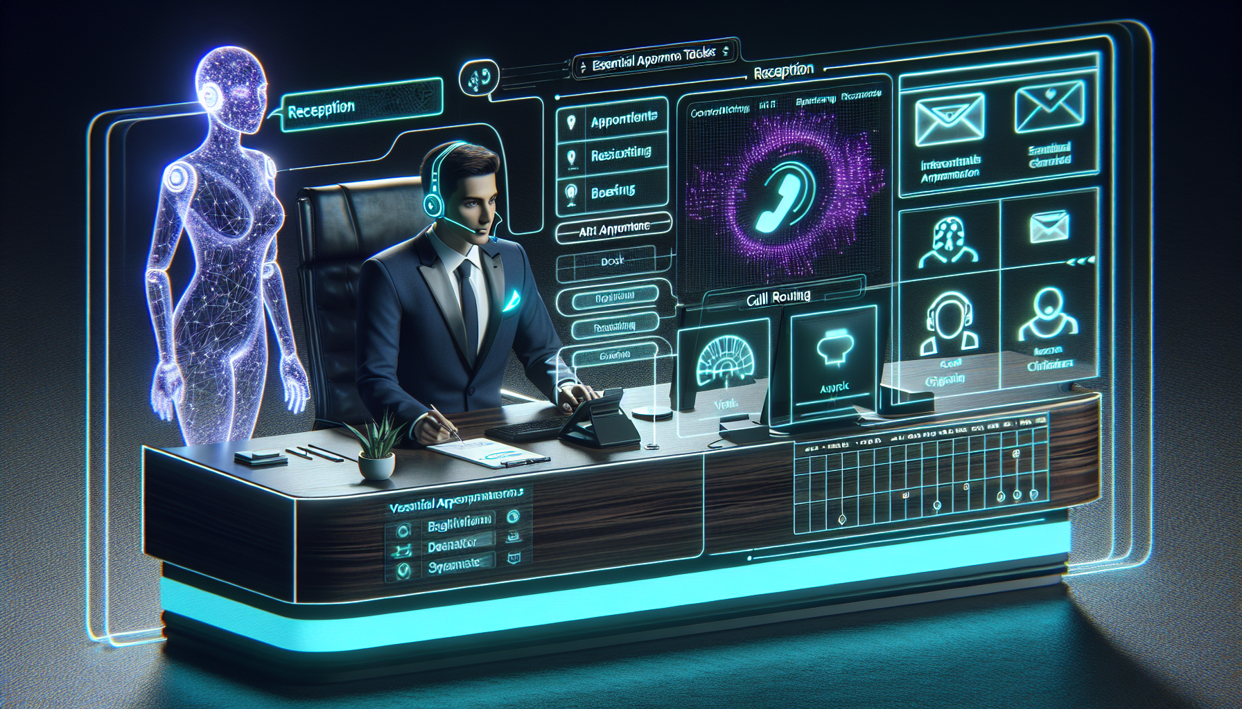 AI receptionist setup guide for business phone answering