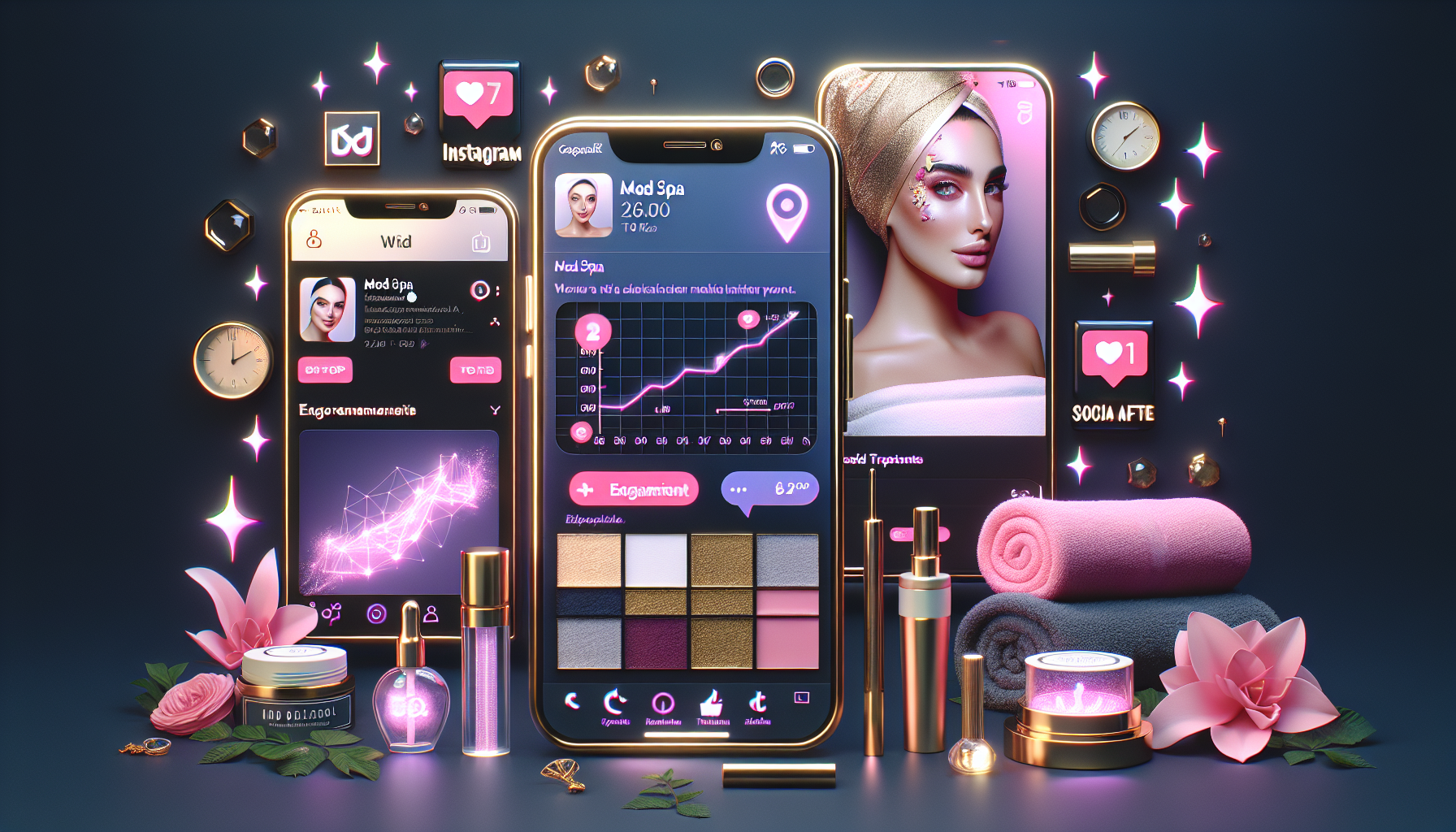Med spa social media marketing Instagram TikTok strategies